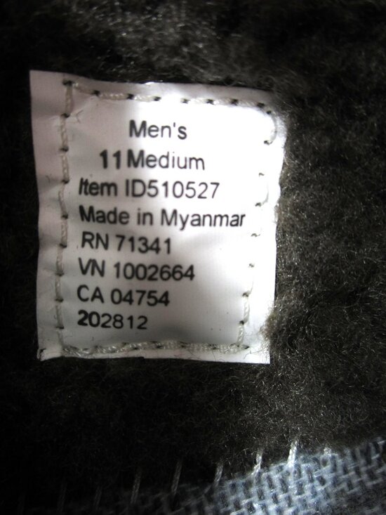 LL Bean EUC Mens Size 11 M Brown Mountain Slippers Scuffs Ash Brown Fleece Lined main image 10
